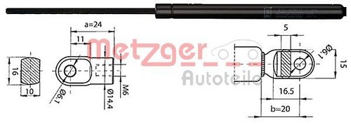 Original metzger gasfeder - original,