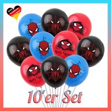 SPIDERMAN BALLON SET ⭐ 10x Luftballons Motto Party Ballons Kindergeburtstag Deko