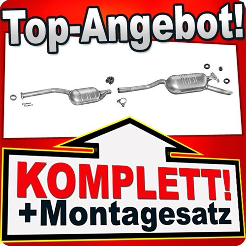 Auspuff für mercedes - mercedes, (w124)