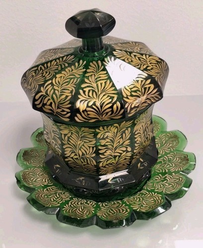 Antike glasdose bonboniere - glasdose,,