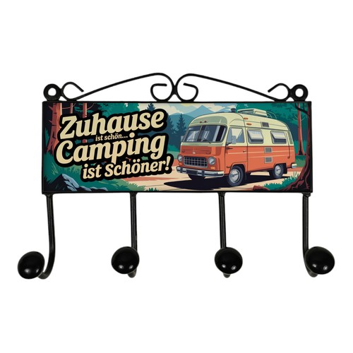 Retro wohnwagen kleiderhaken - retro,