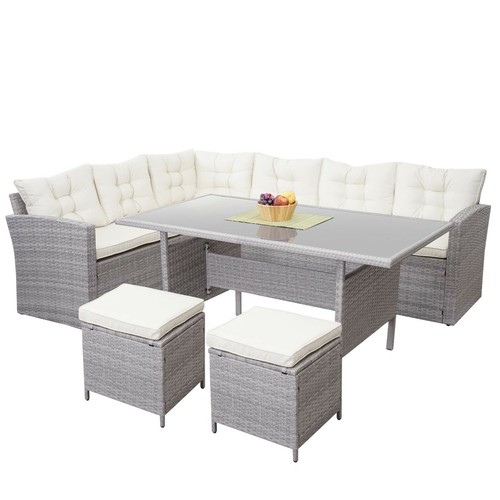 Polyrattan gartenlounge - polyrattan,