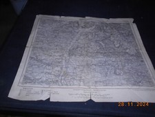 Landkarte Deutsches Reich ca. 1888 Umdruckausgabe Gegend Erlangen