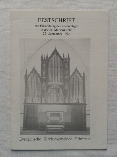 Festschrift grimmen einweihung - grimmen,
