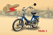 Werkstatt Blechschild 20x30cm Fahrzeuge Ostens Simson Mofa 1 Moped DDR Motorrad