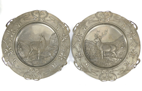 Paar jugendstil wandteller - paar,