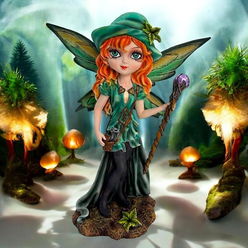 Waldfee figur mit babydrache - waldfee,