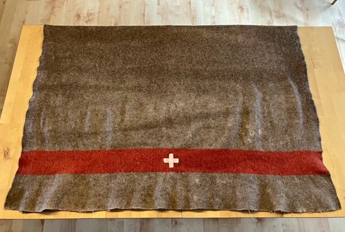 Schweizer militär wolldecke - militär,