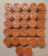 Stempel Alphabet rund