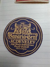 Werbemarke Reklamemarke Bavaria Senf München  J.C. Develey