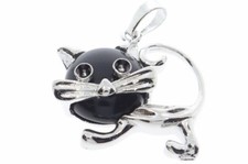 Onyx katze schmuck anhänger - onyx,