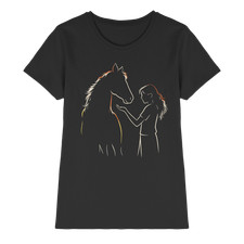 Pferd und Mädchen Damen