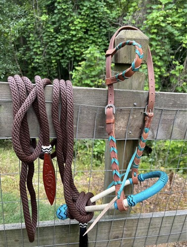 Bitless hackamore rawhide - hackamore,