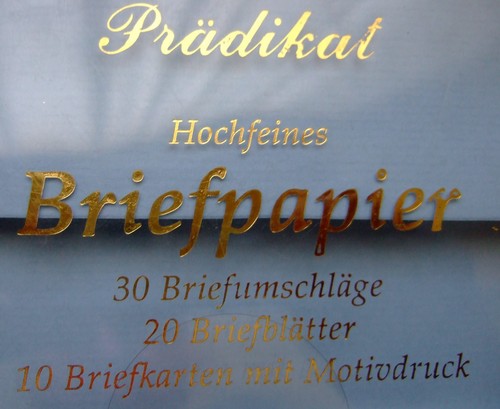 Briefpapier set mit umschlag - set,