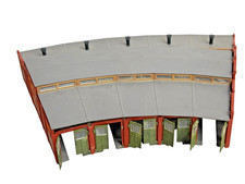 Arnold 6384 Spur N Ringlokschuppen Lockschuppen 5 Stände gebaut Akzeptabel