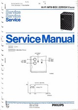 Service Manual-Anleitung für Philips MFB-Box 22 RH 541-50,65