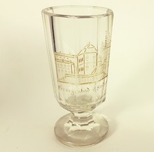 Glas Becher Fußbecher