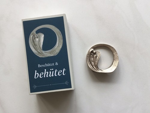 Stehplakette silberbronze - stehplakette,