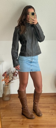 Vintage 90s leather jacket - vintage,