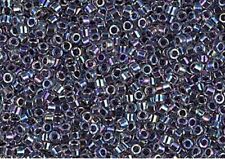 Miyuki Delica Perlen Größe 11 gefüttert hellviolett AB 7,2 Gramm Tube