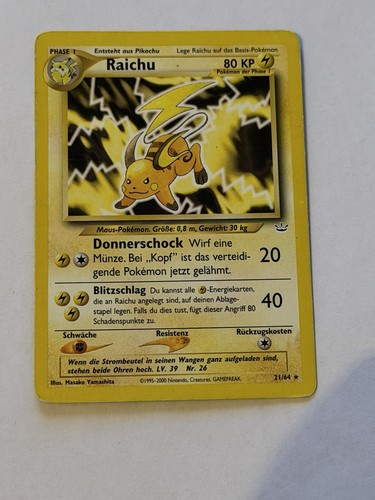 Raichu neo revelation - raichu,