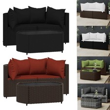 Garten-Ecksofas mit Kissen