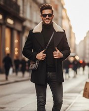 Halbmantel Anzug Jacke Fell