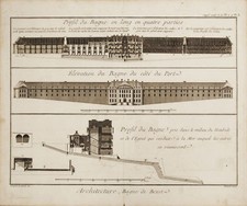 Bagnes De Brest - Gravur Original 1700 Bretagne Prison Gefängnis