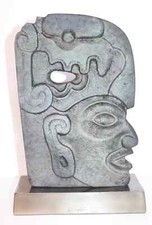 Skulptur / Figur ,"Gesicht abstrakt ,Hommage an Picasso", Höhe 36cm , 2Kg /;825