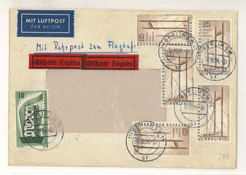 Berlin 1956 luftpost eilboten - berlin,