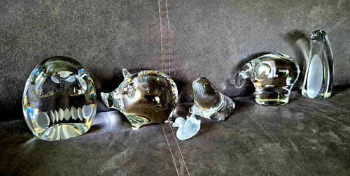Glas dekofigur set tiere - dekofigur,