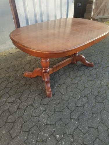 Holztisch oval zum ausziehen - holztisch,