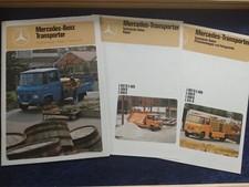 Mercedes Benz Transporter Prospekt 03.1979 + 2x technische Daten L 407 508 608 D