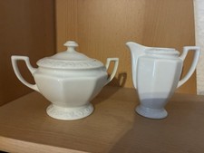 Rosenthal Maria Weiß Zuckerdose und Milchkännchen