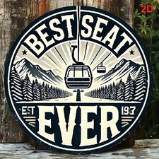 Blechschild rund bester sitz - blechschild,