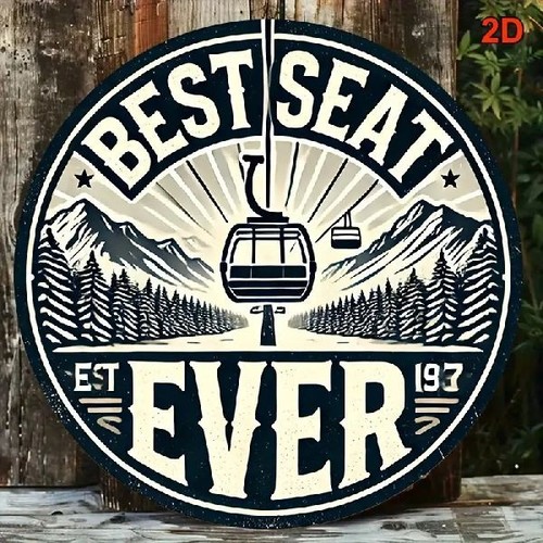 Blechschild rund bester sitz - blechschild,