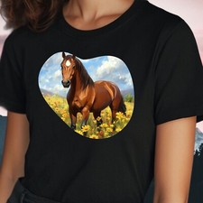 T-Shirt Frauen Pferd auf
