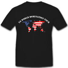 USA Amerika America United States World Domination Tour World Map T Shirt #9129