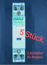 ❗5 Stck ein Preis❗Eberle Relais Schütz 20A  Installationsschütz ISCH 20-2 S 