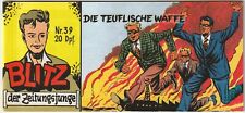 ✪ BLITZ DER ZEITUNGSJUNGE #39, Hethke 1981 PICCOLO-COMIC TOP Z0-1 NEUW.
