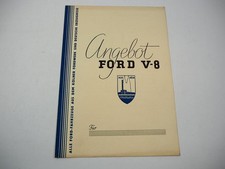 Ford V8 PKW Angebotsmappe mit