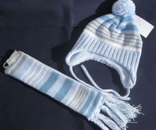 ⭐️H&M⭐️Superschönes Winter-Set⭐️Strick-Mütze mit Franzen-Schal⭐️Gr.74/80⭐️