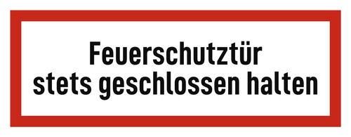 Feuerschutztür stets
