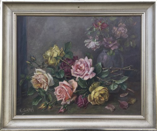ölbild blumen stillleben - Ölbild,