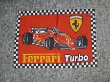 Ferrari Turbo  Ferrari 126 1981 Formel 1 F1 Fahne Flagge F1 Gilles Villeneuve