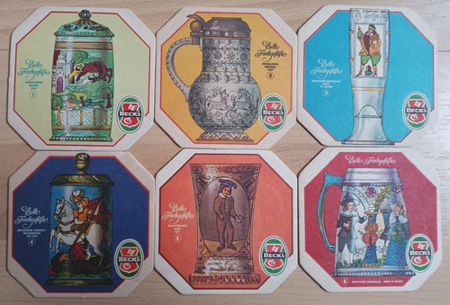 Bierdeckel brauerei beck becks - bierdeckel,