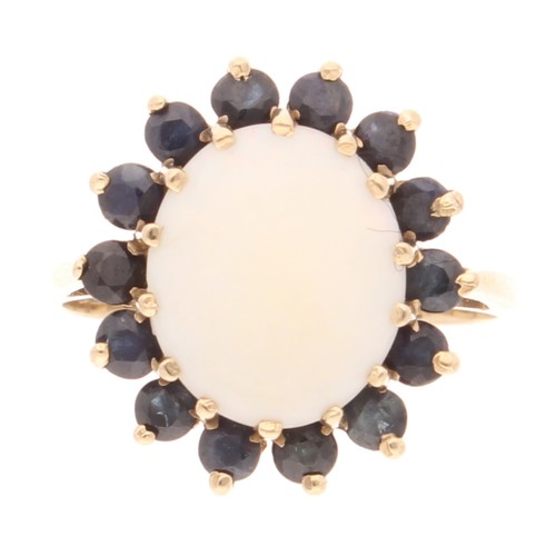 Cluster ring karat - karat, gelbgold