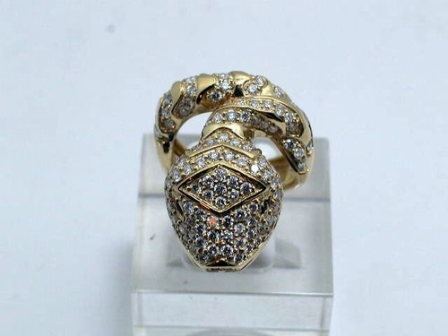 Schlangen brillant ring 750 - in,