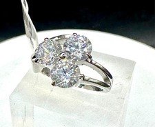 Silberring Triple Solitärring