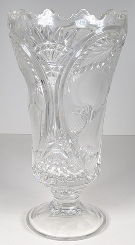Hohe pressglas vase ca - hohe, pressglas-vase,